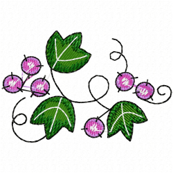 Berries Embroidery Design 3